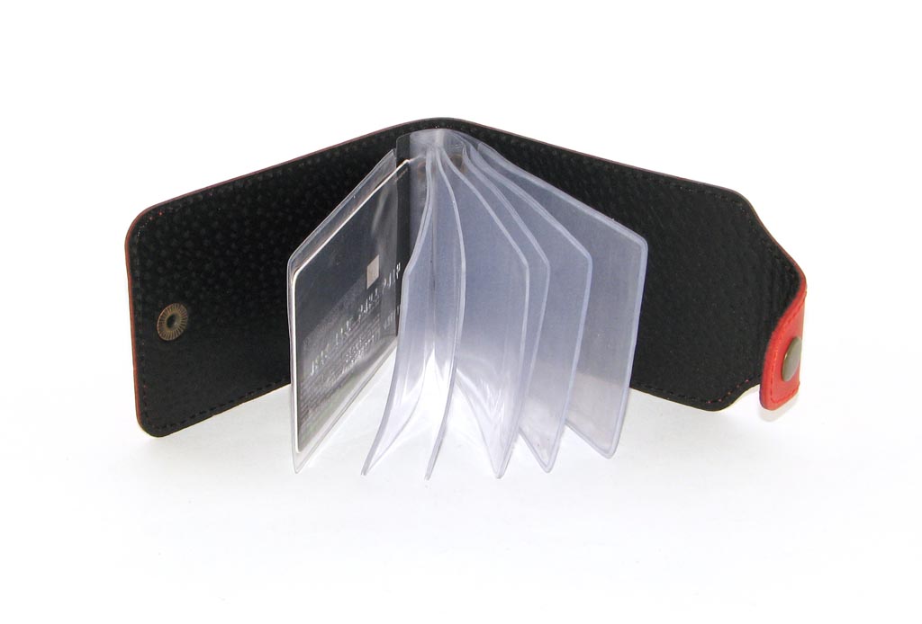 Шкіряна Візитниця DNK Leather Cards-H червона Шкіряна Візитниця DNK Leather Cards-H червона